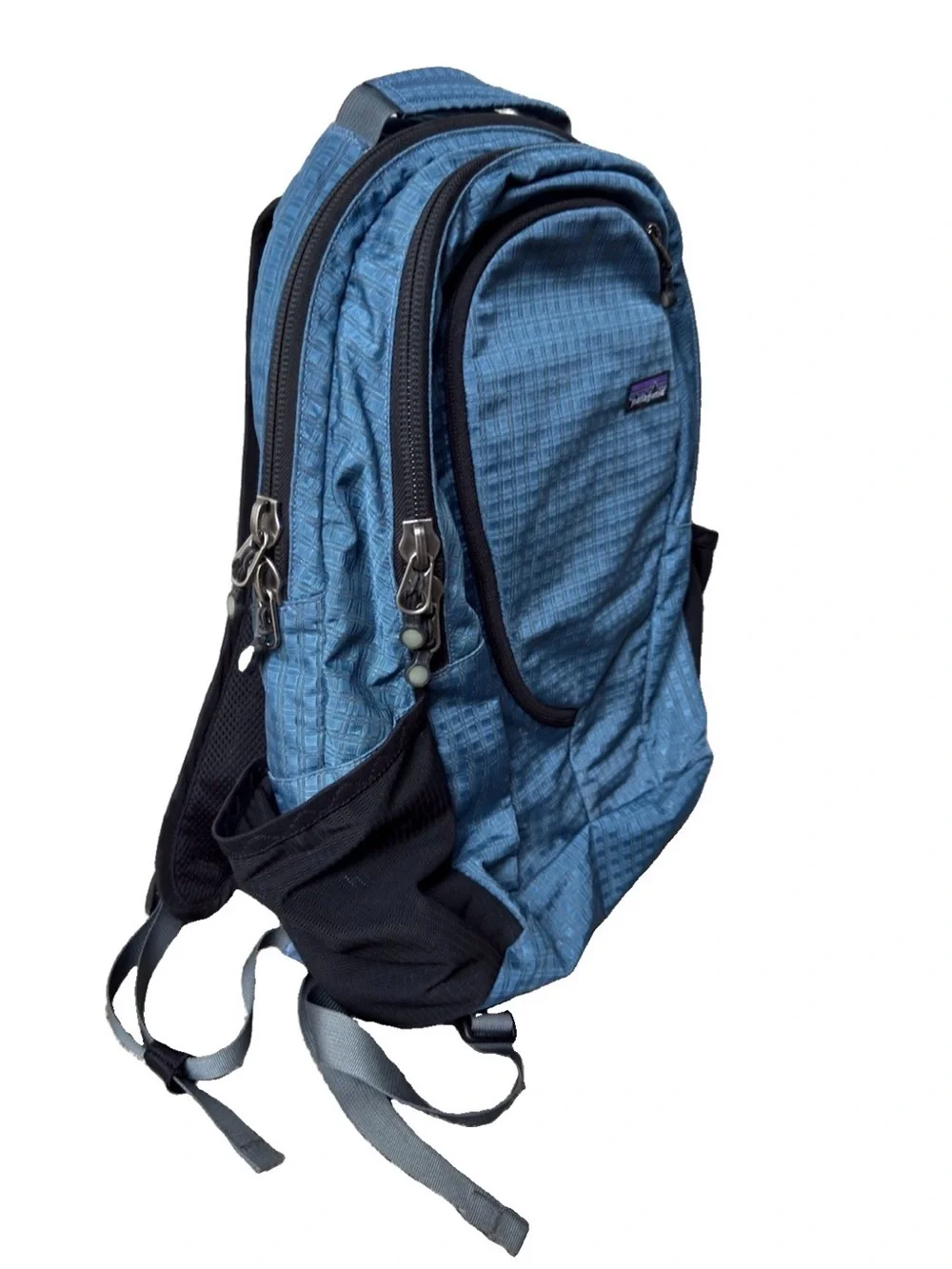 Vintage Y2K Patagonia Lightwire Backpack Blue Grid Daypack Techwear Laptop Bag